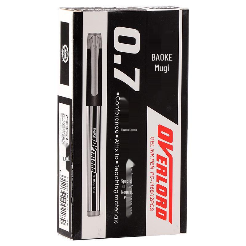 BaoKe PC1168 Carbon Fiber Gel Pen, 0.7mm, Thick Tip, Business Signature Pen 0.7mm