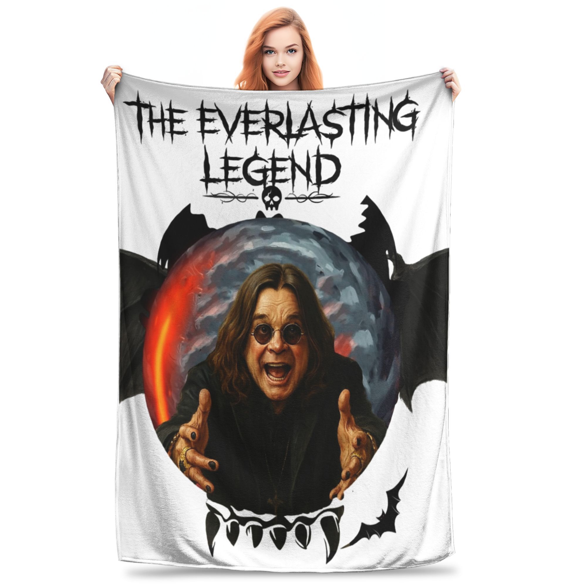 

Soft Mama I m Coming Home RIP Ozzy Osbourne Throw Blanket Premium Flannel Fleece Lightweight Bed Blanket Fuzzy Plush Blankets 75x90cm