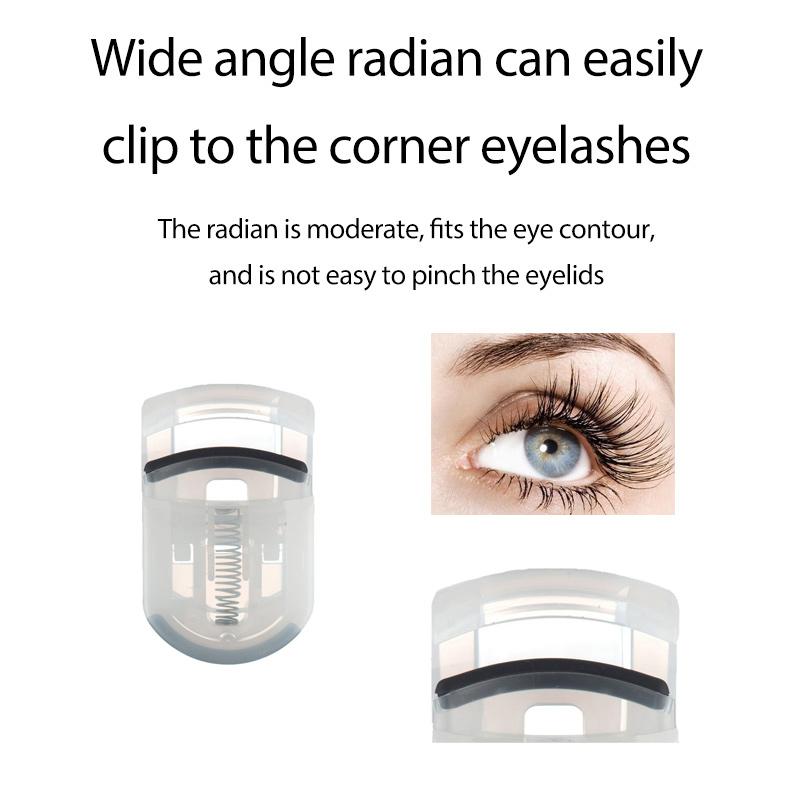 Mini Eyelash Curlers Eye Lashes Curling Clip Shiny Pink Plastic Eyelash Curler Portable False Eyelashes Extension Makeup Tools