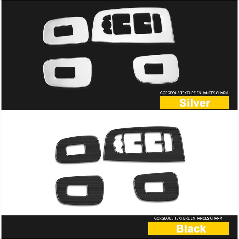 Für Volvo XC60 2018 – Edelstahl Autotür Armlehne Panel Fenster Schalter Lift Tasten Abdeckungen Trim Innen Zubehör