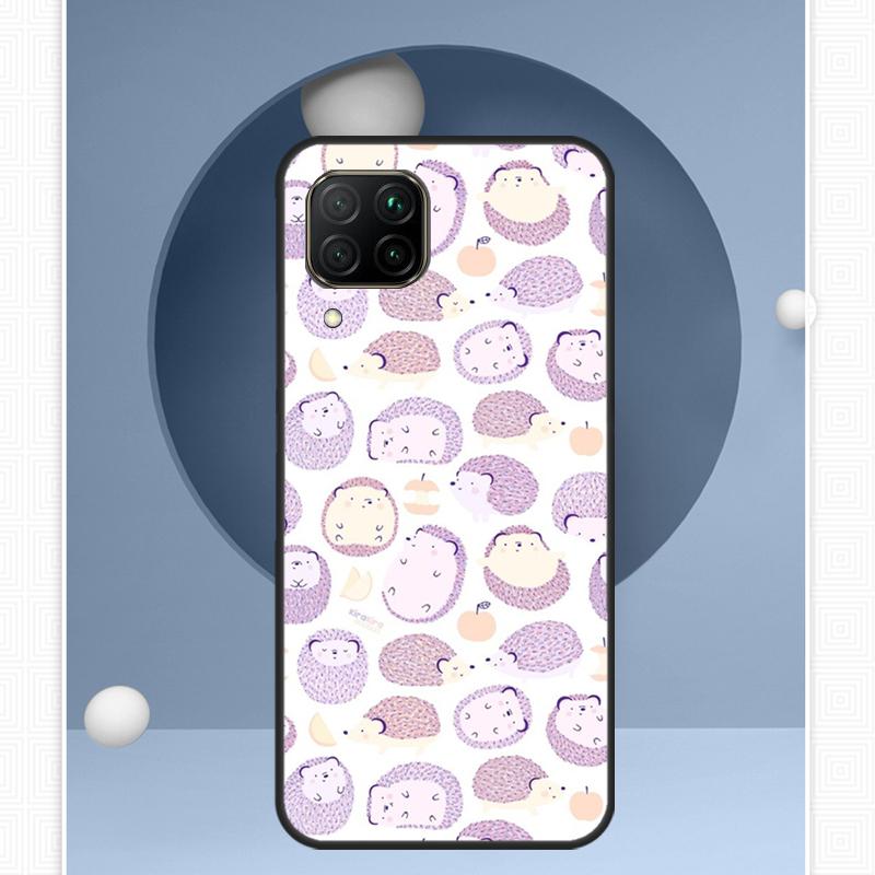 Kawaii Hedgehog For Huawei Nova 12i 12s 11i 8i Y91 Y60 Y70 Y72 Y90 Y61 9 10 SE P20 P40 Lite P30 P60 Pro Case