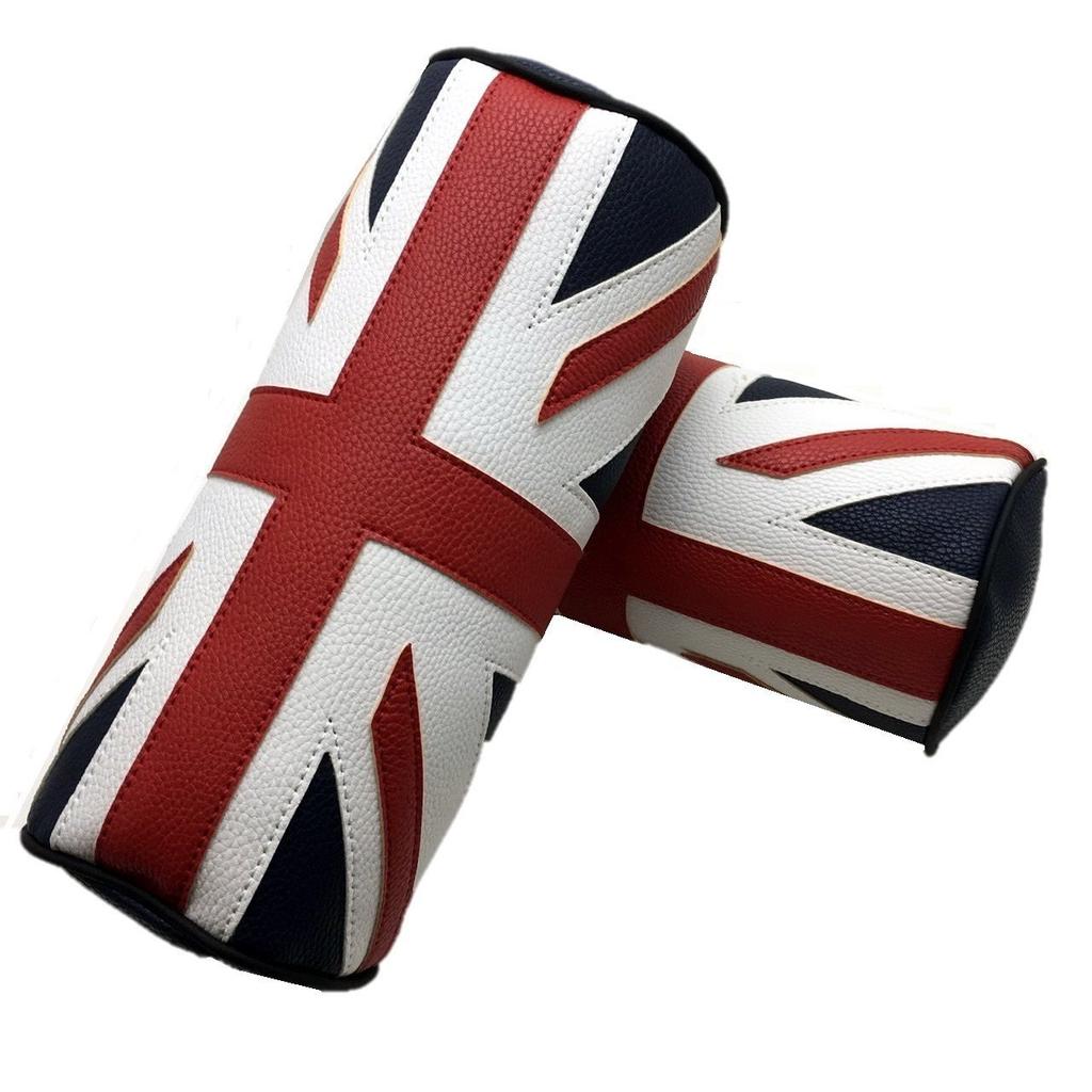 Skybell Neck Pad Car 2 Pieces Mini Cooper BMW MINI Compatible Accessories Neck Pillow Cylinder Faux Leather Convenient Item SKYBELL (Union Jack)