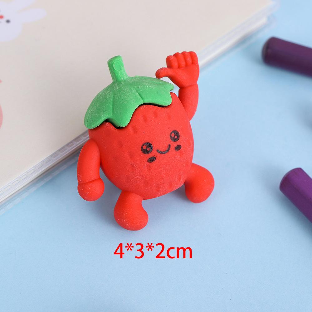 1 kus kreslený roztomilý Kawaii Candy Barevná guma Guma Novinka Papírnictví Kancelářské školní potřeby