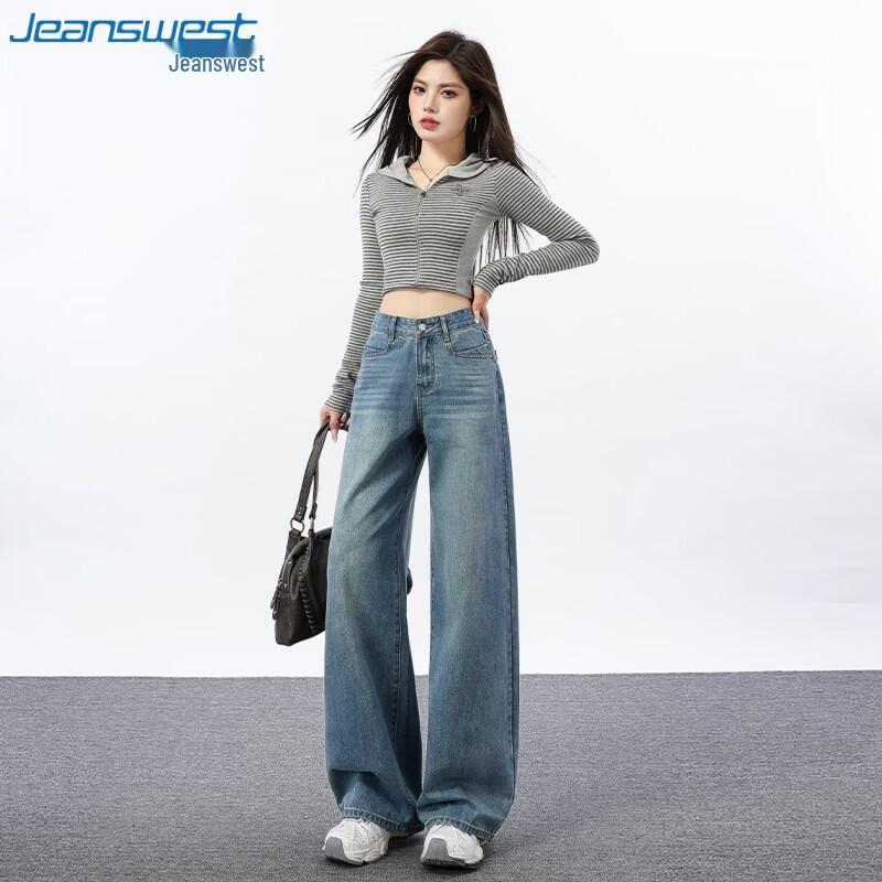 Jeanswest Women's High-Waist Micro-Flared Jeans