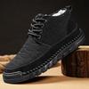 Fashion Suede Leather Men's Casual Shoes Comfortable Male Outdoor Walking Footwear Classic Fashion Basic Boots Lace-Up Motocross Boots