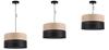 Single Hanging Lamp Classic Oak Veneer Lampshade 35Cm
