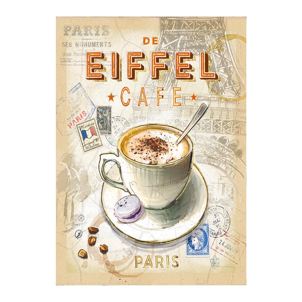 Pittura Stampa Immagine di arte della parete per soggiorno Caffè Poster Coffee Shop Cucina Decorazione Home Restaurant Bar Tela da parete
