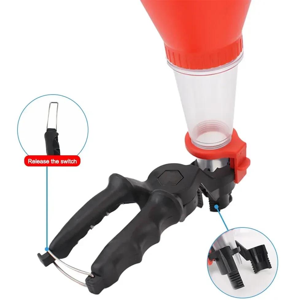 Universal Car Engine Oil Funnel Set Precision Clamp Leak-Proof PVC Versatile Tool for Hassle-Free Auto Filling Maintenance Amagi