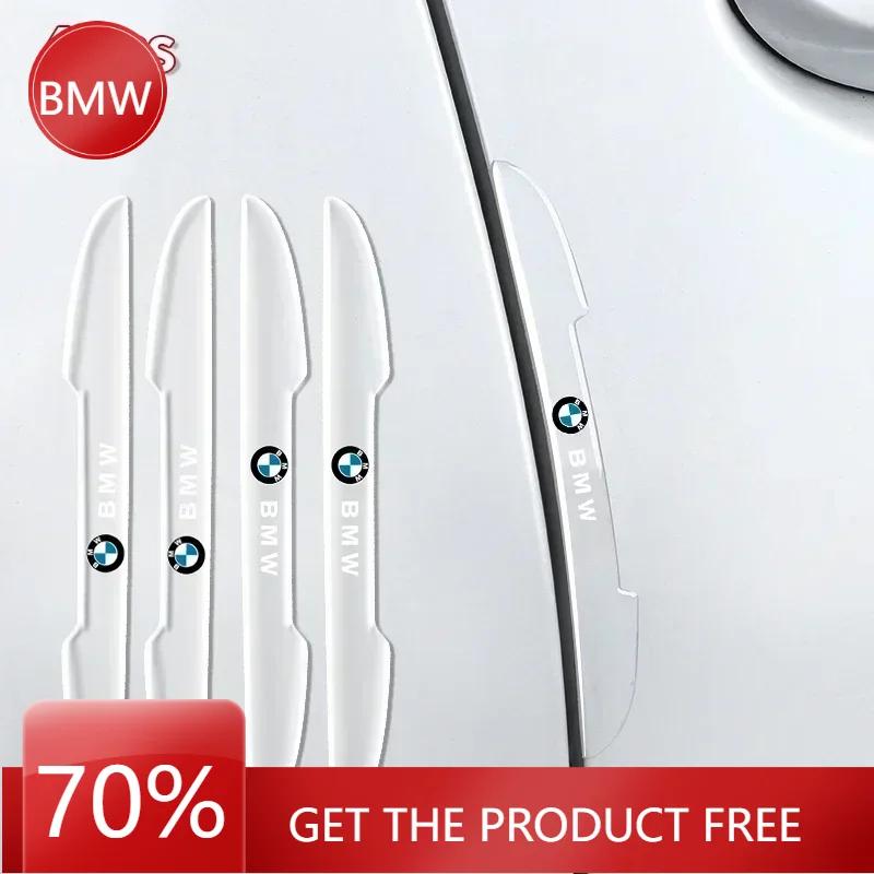 2025 Hot For BMW 4pcs/set Transparent Car Door Anti-collision Protector Bumper Strip Sticker For BMW E46 E90 E60 F10 F30 E39 E36