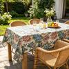 Dining Room Kitchen Party Event Convenient Washable Rectangle Cotton Linen Soft Table Cloth