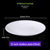 A5 Round Commercial Plastic Buffet and Fast Food Plate for Rice or Soup