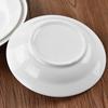 Creative Pure White Ceramic Dinnerware: Western Style Plate for Pasta, Breakfast, Soup, and Fruit.