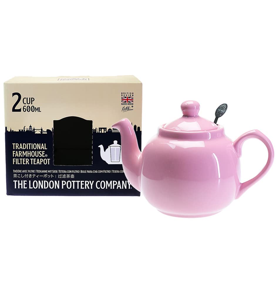 This 600ml teapot from the home of authentic British black tea is crafted from cherry blossom-patterned stoneware and features a charming rounded