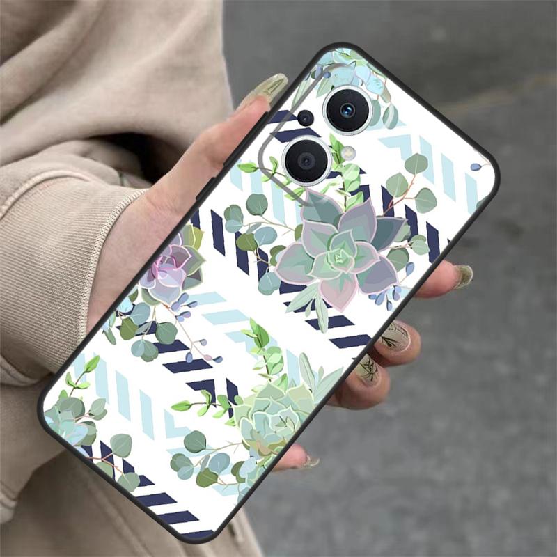 Cactus Succulent Case For OPPO Reno 14 12 11 10 13 Pro 14F 13F 12F 11F 8 7 Lite OPPO Find X9 X8 X6 Pro Cover