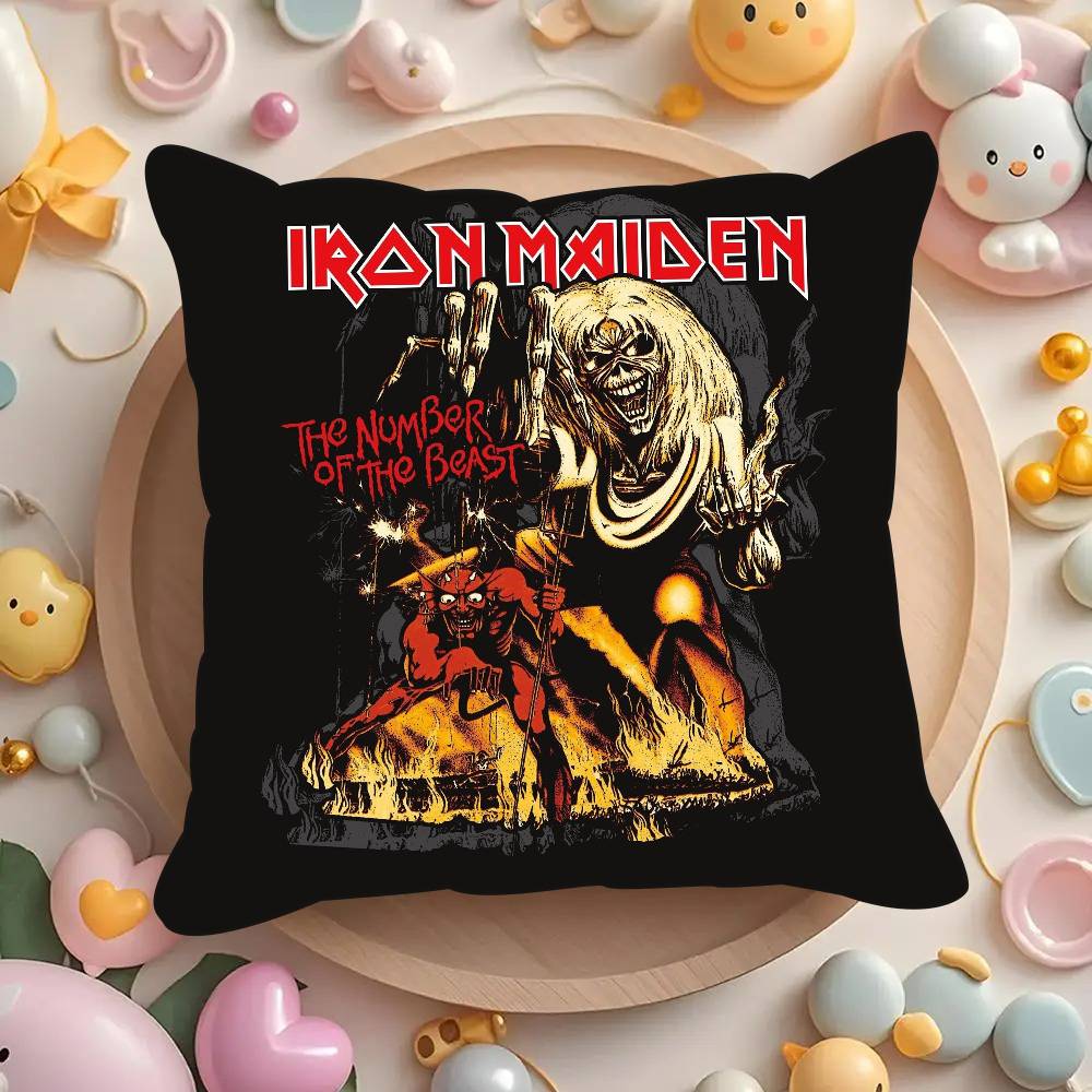 Band I-Irons horror Maidens  Pillowcases cushion covers living room sofas home decor gifts