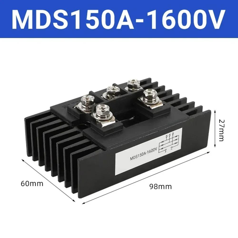 MDS100A Three-Phase Diode Bridge Rectifier Module With Heatsink Efficient Heat Management Three-phase Diode Bridge Rectifier