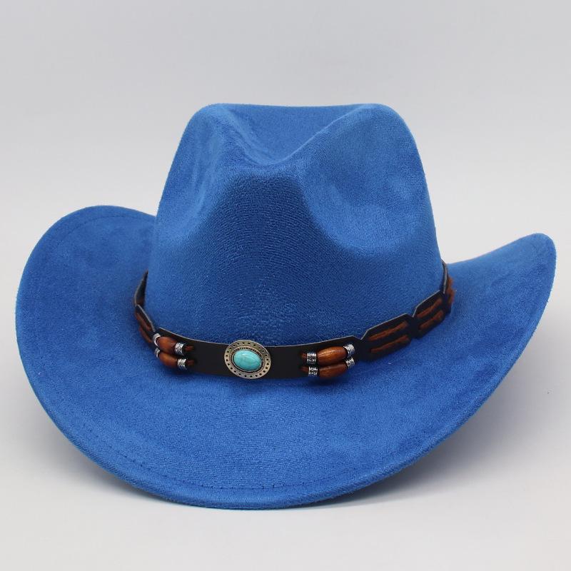 

Міжнародний опт ковбойських капелюхів Western Гарячий продаж Етнічний стиль Тибетський циліндр Солом яний капелюх для велопрогулянок на природі Відпустка Захист від сонця Сонцезахисний капелюх one size [j denim]