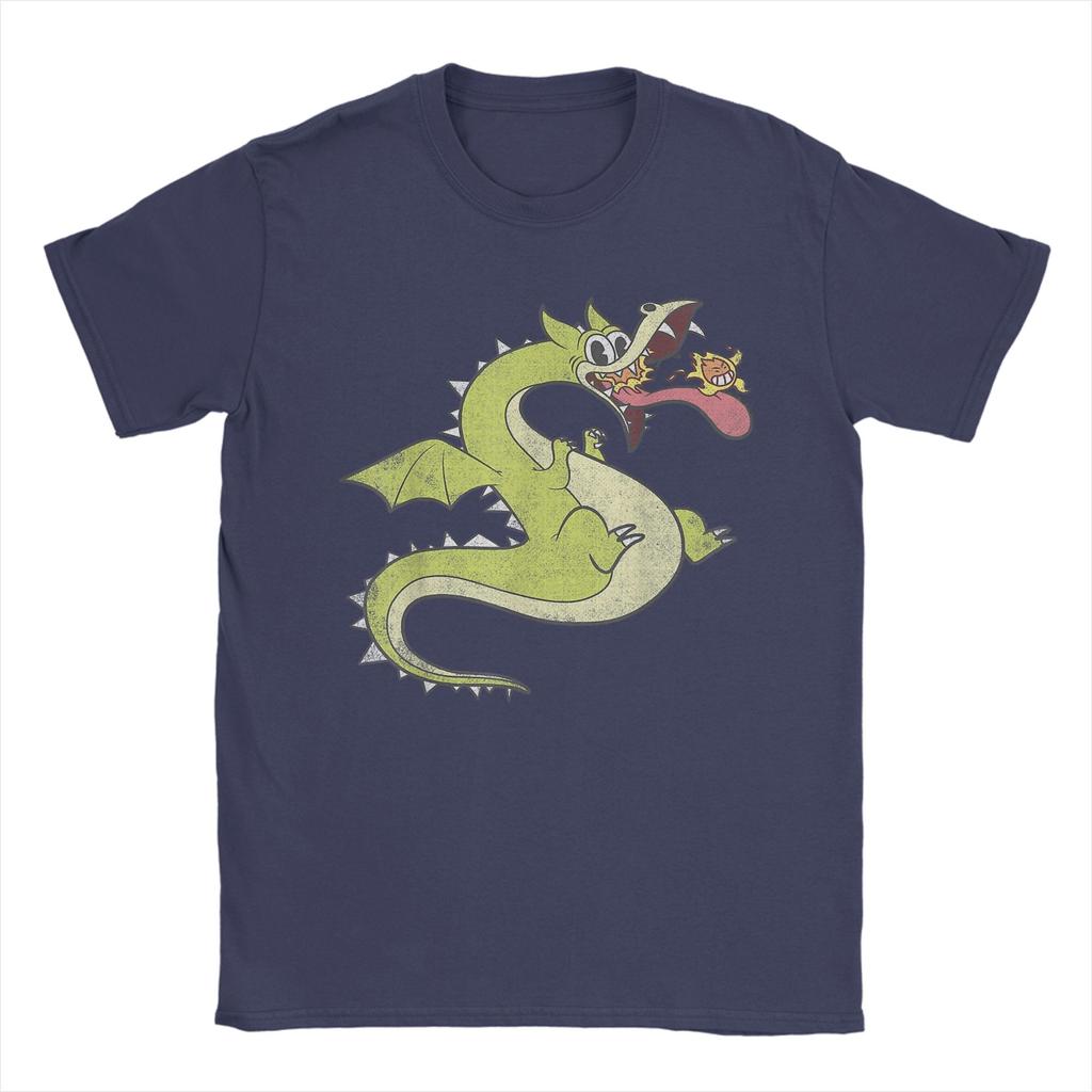 Summer Cuphead Grim Matchstick Hipster T Shirts  100 Cotton Tee Shirt for Men Aesthetic Print Short Sleeve Top Tees