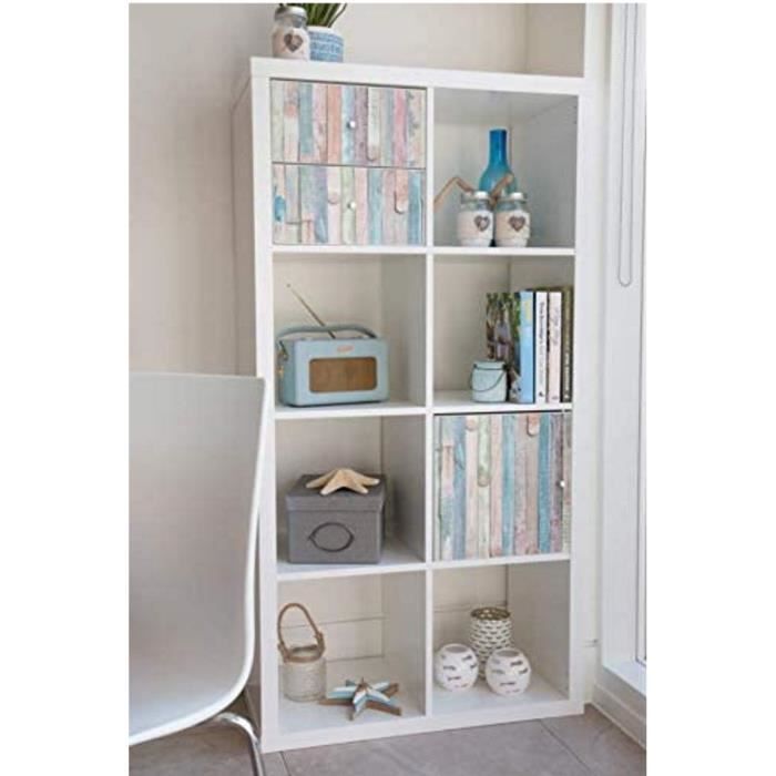 Papier décoratif adhésif - D-C-FIX - Effet RIO Bois - 67,5cm x 2m - Imperméable - Facile à poser