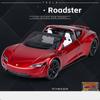 Roadster a escala 1/24, juguete modelo de coche fundido a presión, vehículo de juguete con sonido y luz para niños, colección de regalos para niños pequeños y niñas