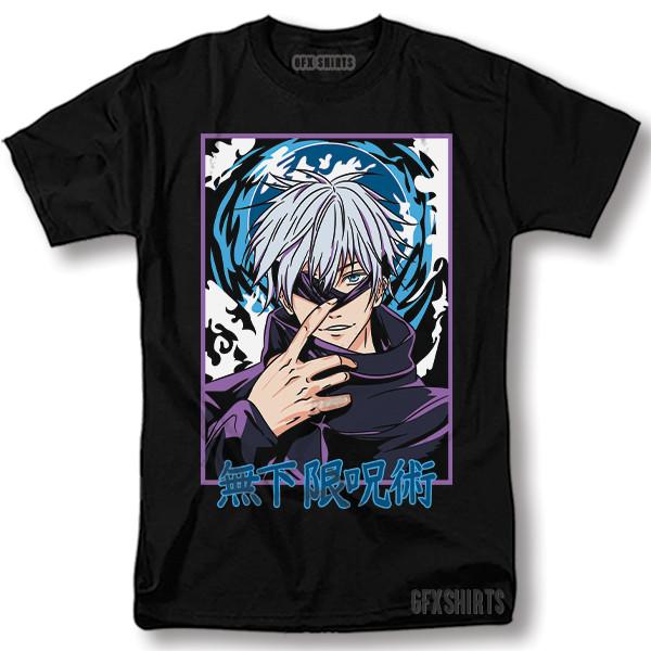 Jujutsu Kaisen Satoru Gojo Shirt Anime Manga Graphic T-shirt XL