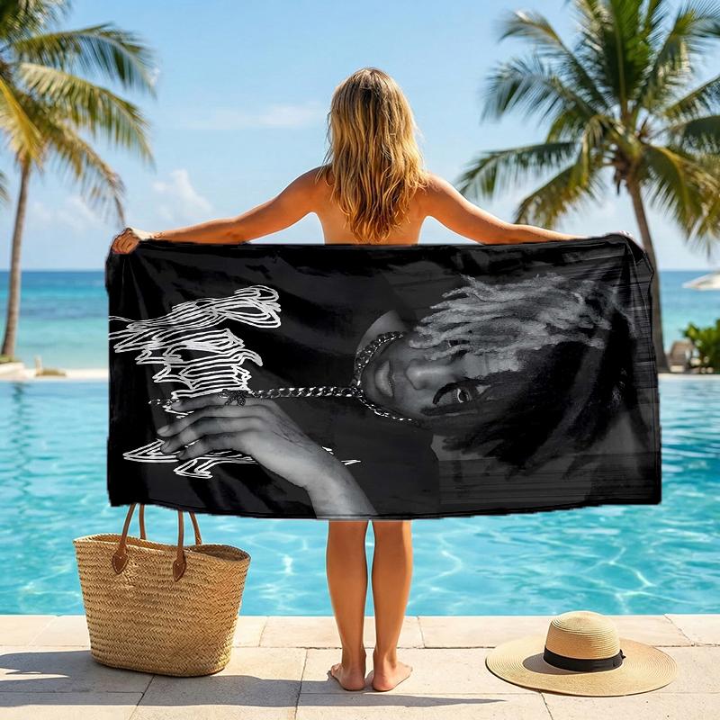 Xxxtentacion Fashion Beach Towel: Ideal for Summer Adventures Soft, absorbent and quick drying suitable for swimming and bathing