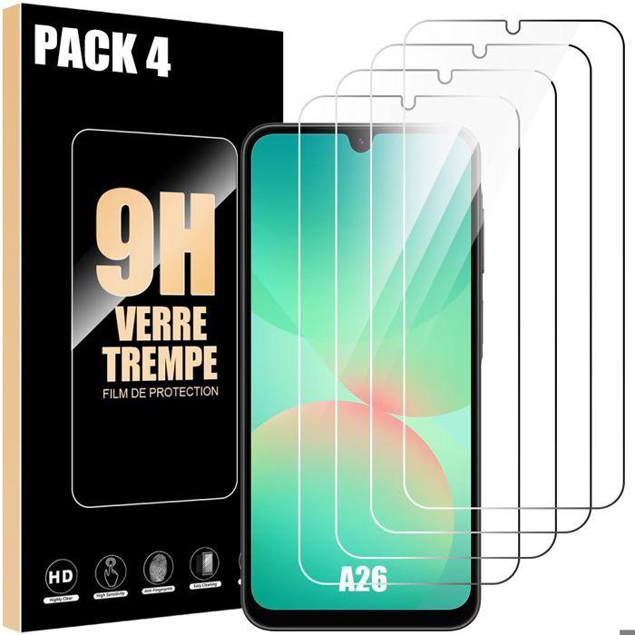 Film de protection en verre trempé - Booling - pour Samsung Galaxy A26 5G - 4 pièces - Résistance 9H - Transparent
