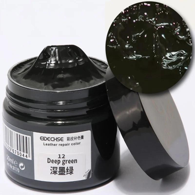 50ml Car Leather Paint Seat Care Liquid For Auto Leather Refurbish Repair Tool For Shoe Sofa Coats Holes Scratch Crack 20 Colors