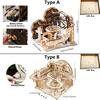 3D Wooden Puzzle Building Model Kit Electric Motorized Marble Run Stem Educational Construction Toys For Kids Adults Gifts