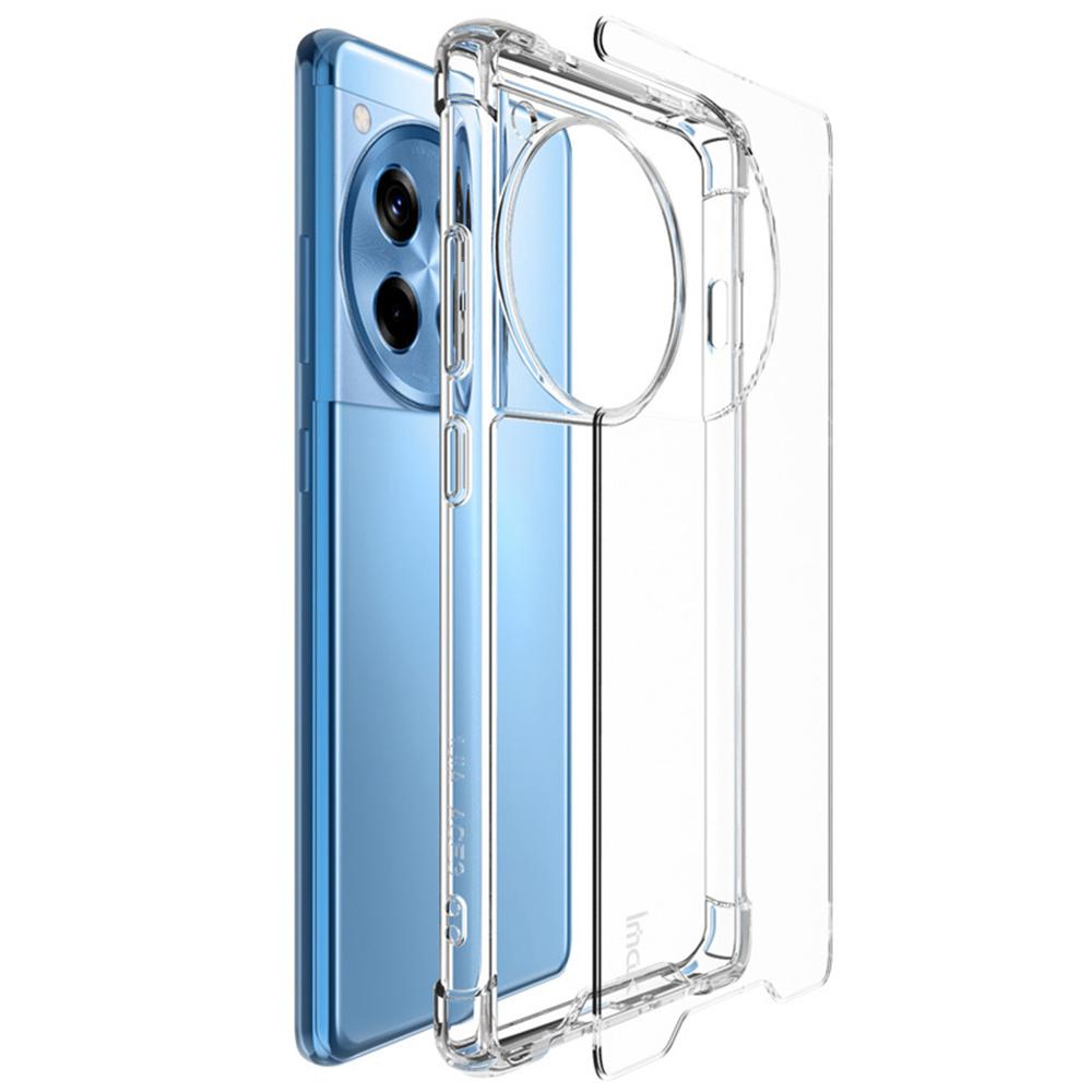 IMAK For OnePlus Ace 3 5G/12R 5G Case PC+TPU Shockproof Clear Phone Cover