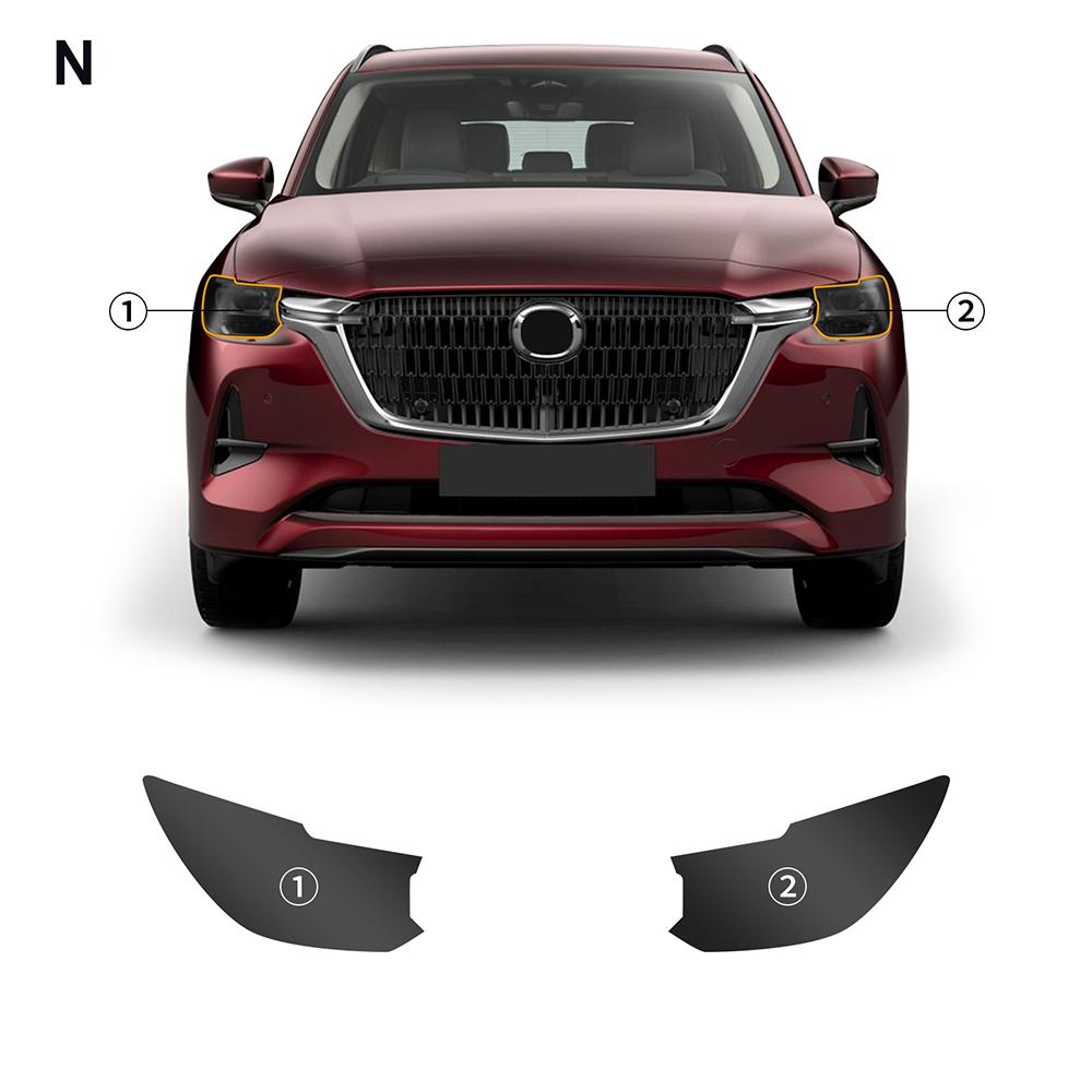 Car Headlight Rearview B C Pillar Paint Protection Film For Mazda CX 80 CX80 2025 Sticker Anti-scratch PPF Transparent Repair