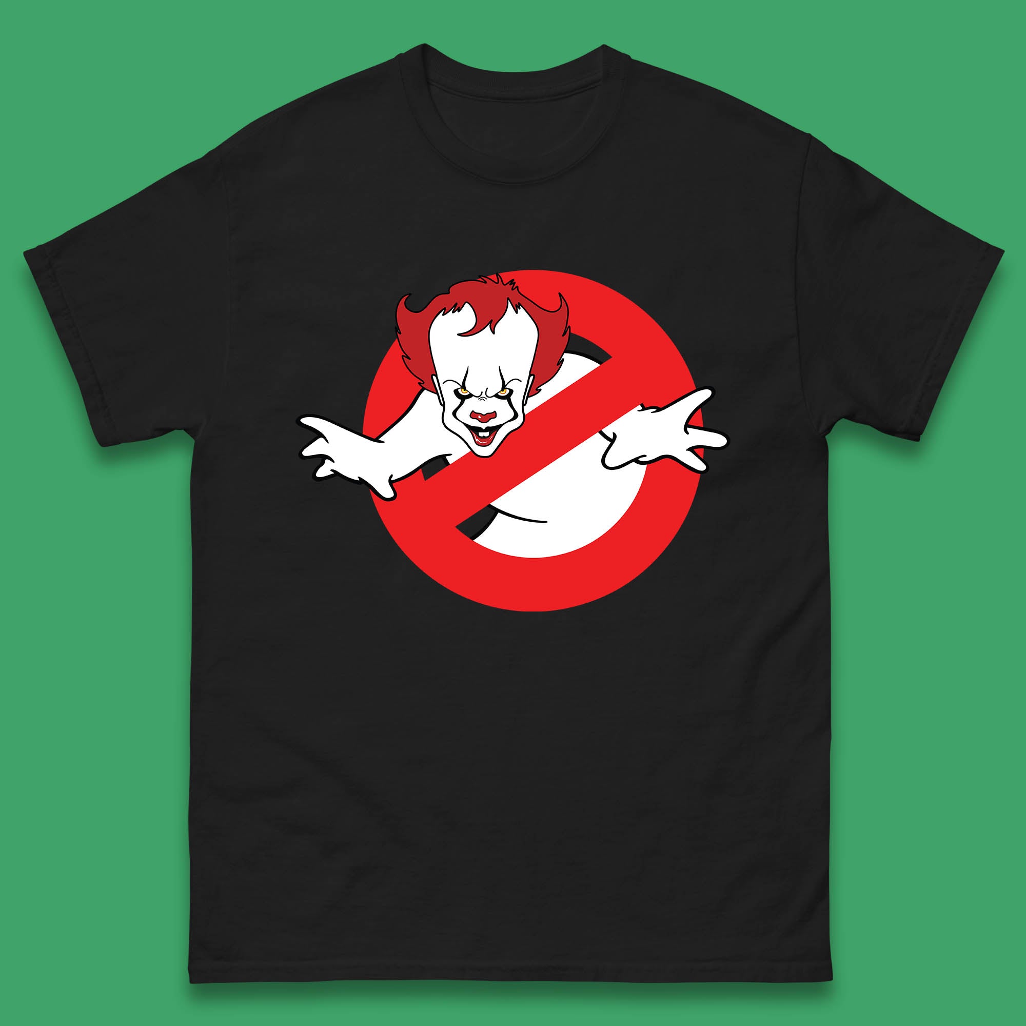 The Real Ghostbusters IT Pennywise Clown Unisex T-Shirt Womens Tops Tees M