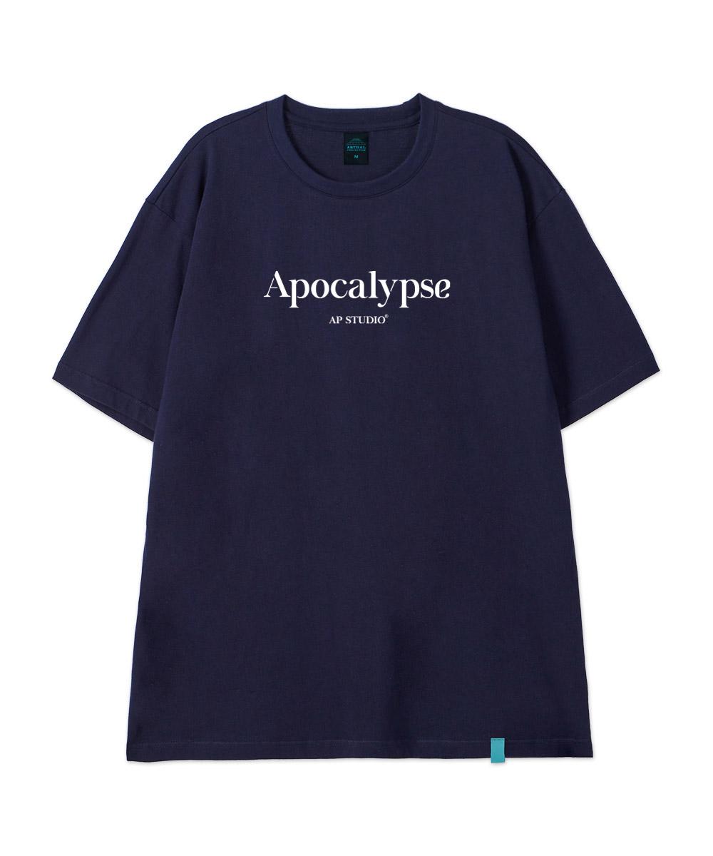Astral Projection [Apocalypse] Cotton Loose Fit Short Sleeve T-Shirt_Space Navy L