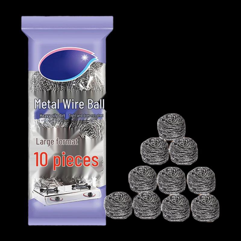 Stainless Steel Scourer 10-Pack