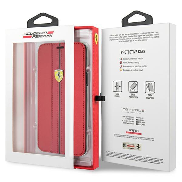 Flip Case for Samsung Galaxy S9 Ferrari Red Urban
