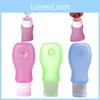 Silicone Travel Containers With Flip Cap For Cosmetics And Body Wash