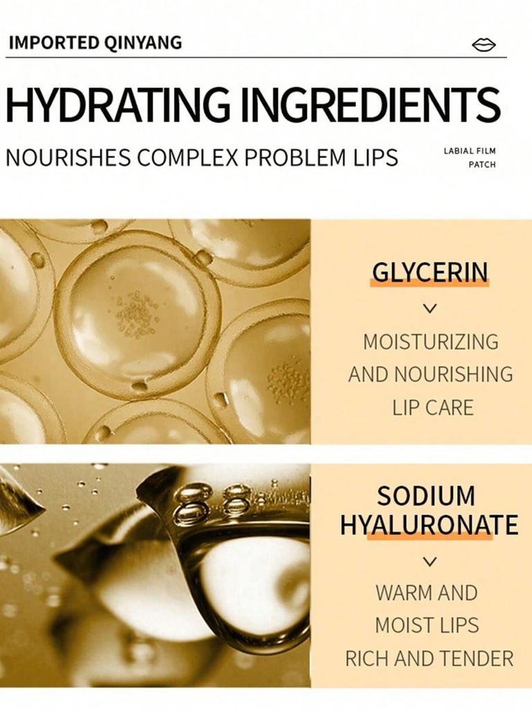 5 / 10 / / 20PCS Orange Moisturizing Lip Mask, Orange Aroma, Contains Propylene Glycol, Glycerol, An