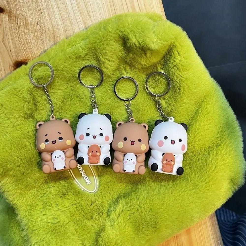 3 Hlasové zprávy Bubu Dudu Hlasové hračky Roztomilý design Noční světlo Nová klíčenka Bubu Dudu