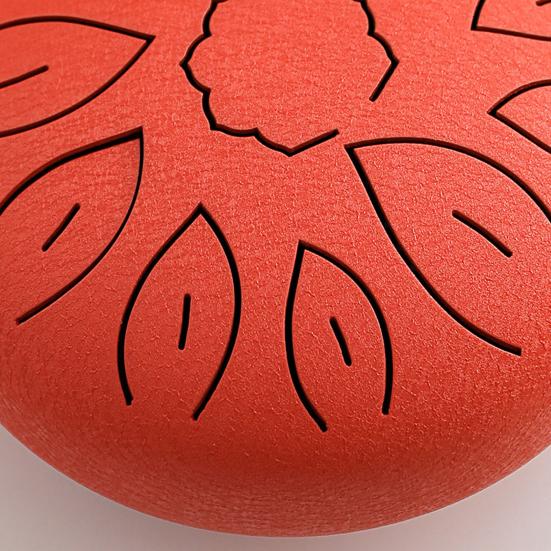 6-Inch Steel Tongue Drum with Mallets Note Stickers 11 Notes C Key Meditation Yoga Sound Therapy Hand Pan Drum Musical Percussion Instrument