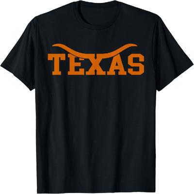 Proud Texas Designs Unisex-T-Shirt für Erwachsene, Schwarz, Größe S, Kurzarm, Klassische Passform, Texas-Motiv