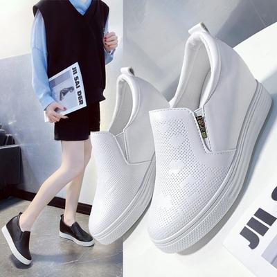Moda 2025 damskie buty wiosenne Obcas Nowa Pani Codzienne Damskie Trampki Rekreacja Platforma Klin Zwiększające Wysokość Zapatos De Mujer