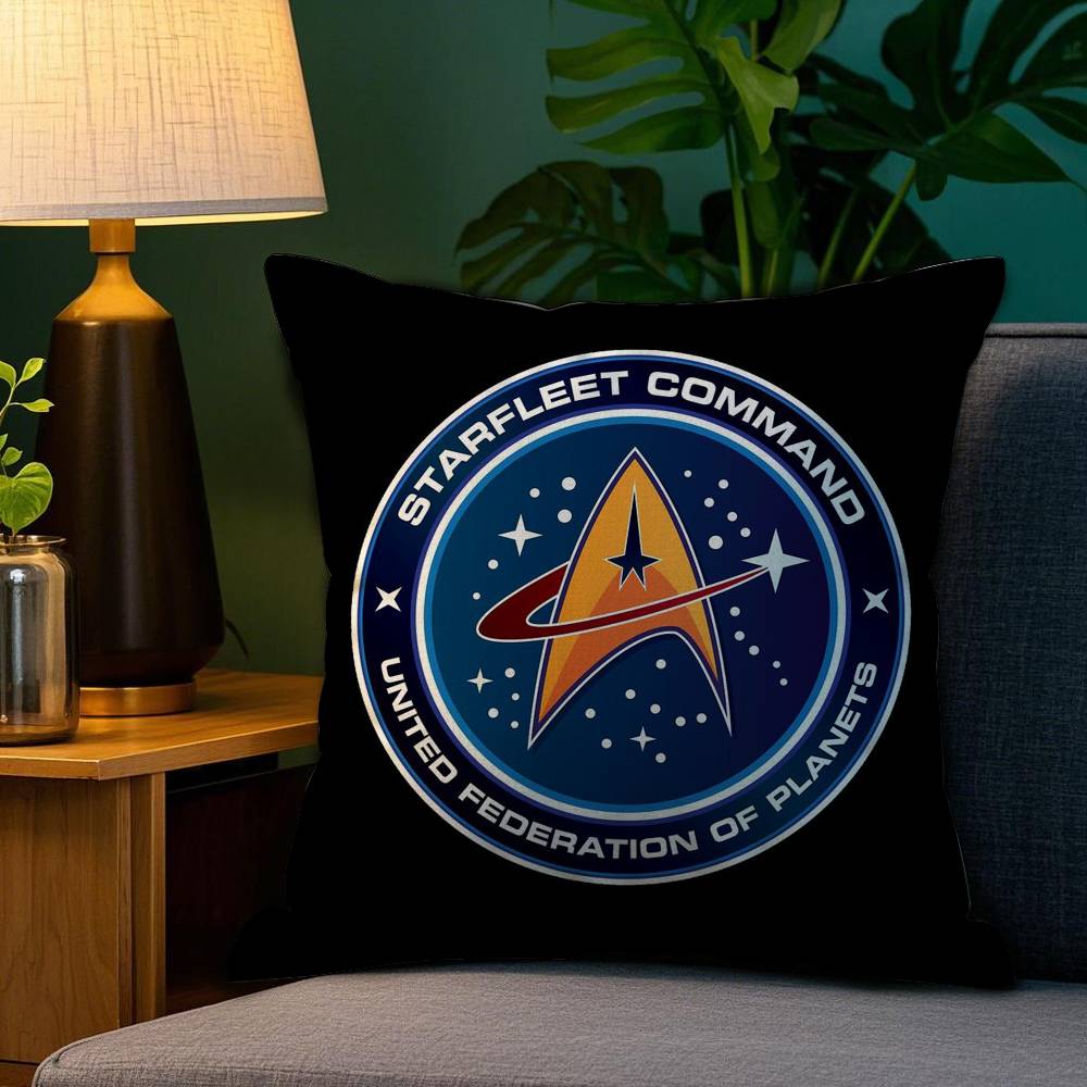 S-Star T-Trek Ship Movie Pillow Case Plush Fabric Soft Double Sided Print Sofa Cushion Cover Throw Pillow Covers