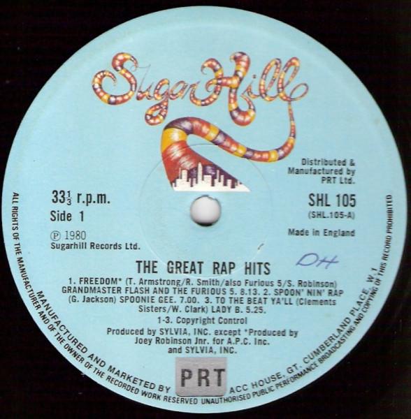

LP Пластинка VARIOUS - The Great Rap Hits SHL105 Sugar Hill Reco 1980 UK Рэп и Хип-Хоп/R&B Б/У