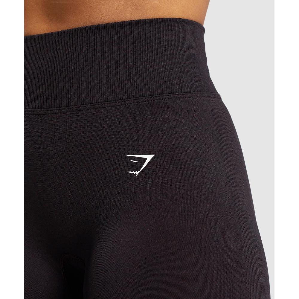 Gymshark Lift Contour Seamless Leggings Depth Purple Black Marl