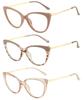 Fashion Anti Blue Light Cat Eye Glasses for Women Retro Frame Reading Computer Clear Lens Simple Female Eyeglasses