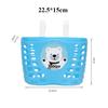 Plastic Bicycle Storage Cartoon Patten Scooter Handlebar Basket  Bike Accessories