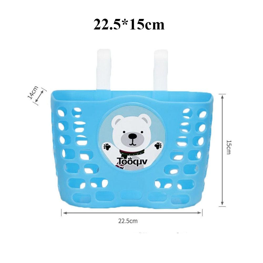 Plastic Bicycle Storage Cartoon Patten Scooter Handlebar Basket  Bike Accessories