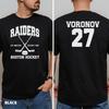 Minimal Hockey Rivalry Shirt Vintage Jersey Style Unisex Tee Sports Inspired Graphic Tshirt Heated TV Comfortable Unisex Tee