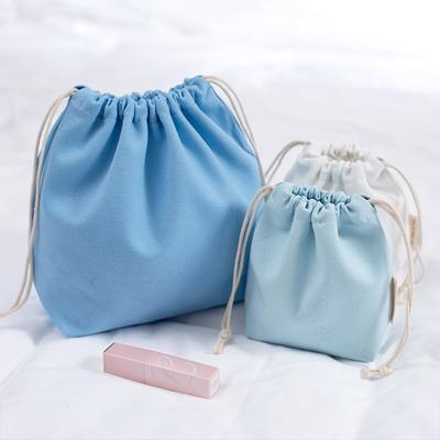 Große Baumwoll-Kordelzug-Aufbewahrungstasche Strukturierte Leinwandtasche für empfindliche Gegenstände Kosmetik Mehrzweck-Reiseorganizer 27x20x8.5cm