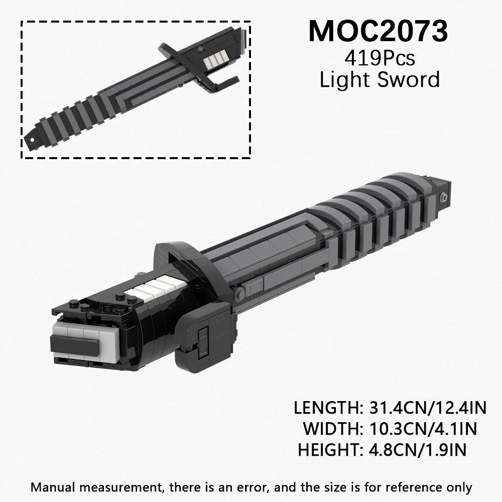 MOOXI Lightsaber MOC Bricks Set Dueling Blaster Laser Movie Space Wars Light Sword Hilt DIY Building Block Weapon Kids Toys Gift